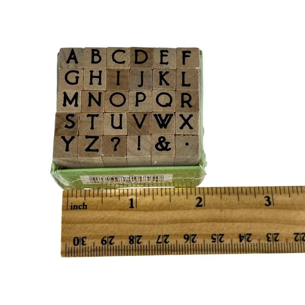 STUDIO G Hampton Art Alphabet Rubber Stamp Sets Series 4 30 Stamps Lot of 7 NEW
